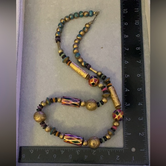VTG Bohemian Beaded Necklace Set Lot - Picture 3 of 7
